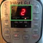 Instant Pot instelling Pressure Cook High voor 2 minuten